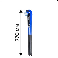 ключ трубный газовый рычажной №4 770 мм, (цельнокованый), обливные рукоятки еva, "maximum" mx 13537 оптом